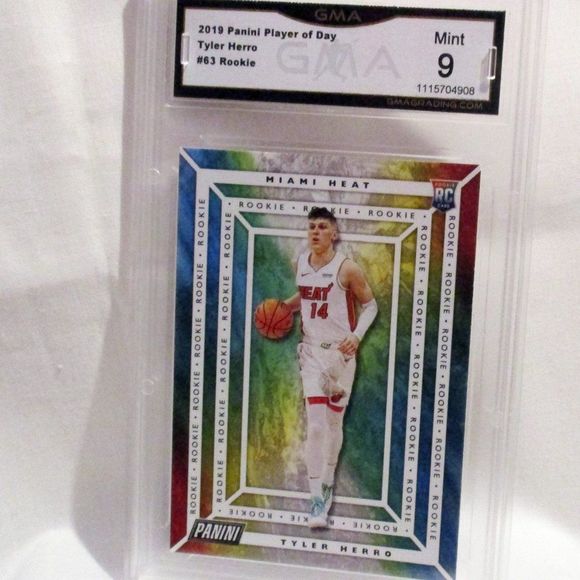 TYLER HERRO 2019 Panini Prizm Draft Picks #15 SP Rookie Miami Heat GMA 9 - Picture 1 of 2